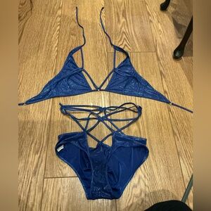 Blue Sparkly Women's  Set